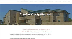 Desktop Screenshot of crawfordcountywi.org