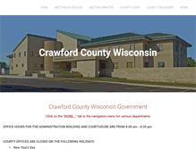 Tablet Screenshot of crawfordcountywi.org